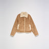 VESTE FEMME PEAU LAINEE CAMEL CAMEL