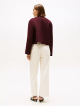 VESTE FEMME DF WOOL BLEND BORDEAUX BORDEAUX