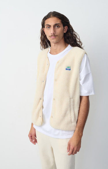 VESTE HOMME COURTE DROIT SM BOUTON ECRU ECRU