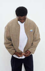 VESTE HOMME COURTE ML ZIPPEE MARRON MARRON