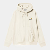 VESTE HOMME HOODED AMERICAN SCRIPT CREME CREME