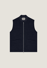 VESTE HOMME NILS TEDDY VEST MARINE MARINE