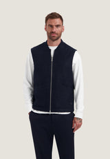 VESTE HOMME NILS TEDDY VEST MARINE MARINE