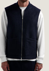VESTE HOMME NILS TEDDY VEST MARINE MARINE