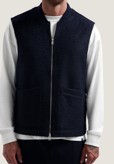 VESTE HOMME NILS TEDDY VEST MARINE MARINE