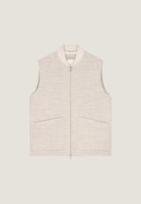 VESTE HOMME NILS TEDDY VEST SAND SAND