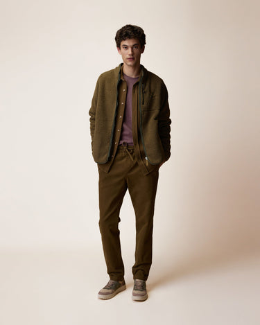 VESTE HOMME SENART KNIT VERT KAKI VERT KAKI