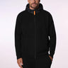 VESTE HOMME BI-MATIÈRE SEBASTIEN NOIR NOIR
