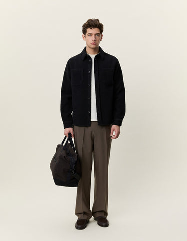 VESTE HOMME BOUCLÉ NOIR NOIR