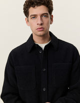 VESTE HOMME BOUCLÉ NOIR NOIR