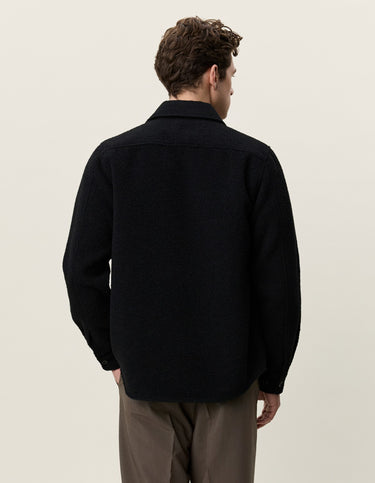 VESTE HOMME BOUCLÉ NOIR NOIR