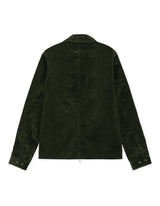 VESTE HOMME CORDUROY ZIPPER COACH VERT VERT