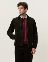 VESTE HOMME CORDUROY ZIPPER COACH VERT VERT