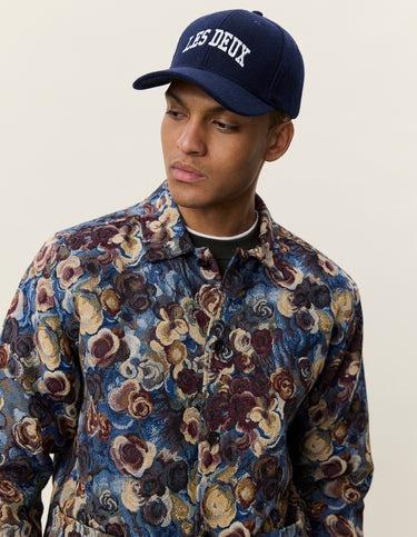 VESTE HOMME FLOWER JACQUARD BLEU MULTI BLEU MULTI
