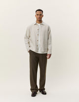 VESTE HOMME LINEN ECRU ECRU