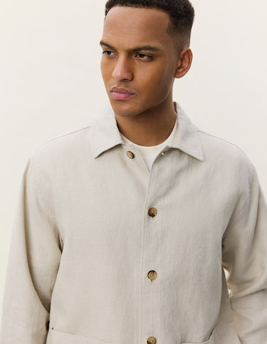 VESTE HOMME LINEN ECRU ECRU