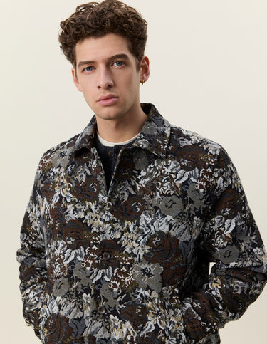 VESTE HOMME ROSE JACQUARD SABLE SABLE