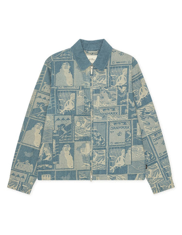 VESTE HOMME STAMP JACQUARD DENIM DENIM
