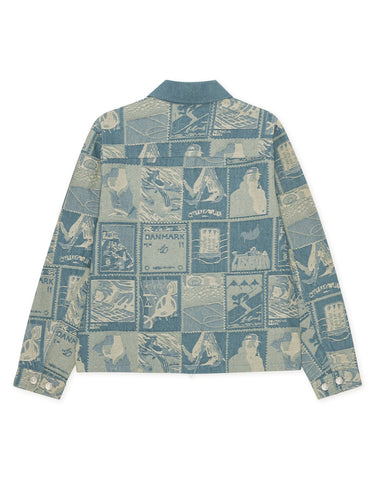 VESTE HOMME STAMP JACQUARD DENIM DENIM