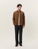 VESTE HOMME TWILL WOOL MARRON MARRON