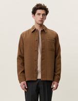 VESTE HOMME TWILL WOOL MARRON MARRON