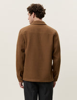 VESTE HOMME TWILL WOOL MARRON MARRON