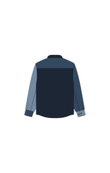 VESTE HOMME WOOL COLOURBLOCK MARINE MARINE