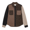 VESTE HOMME WOOL COLOURBLOCK MARRON MARRON