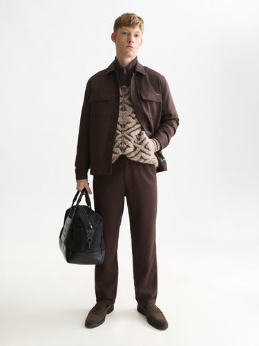 VESTE HOMME TAILORED WOOL MARRON MARRON