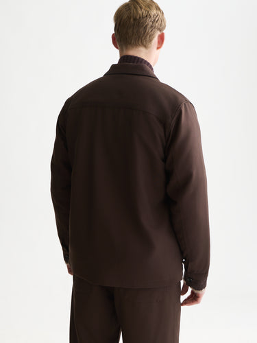 VESTE HOMME TAILORED WOOL MARRON MARRON