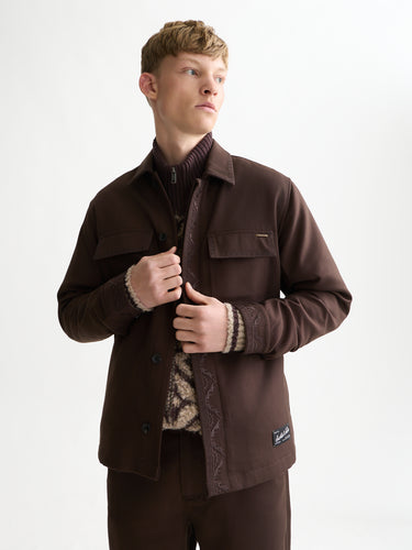 VESTE HOMME TAILORED WOOL MARRON MARRON