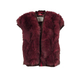 Gilet Oakwood Hera fausse fourrure bordeaux – vue 1