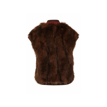 Gilet Oakwood Hera fausse fourrure cuivre – vue 2